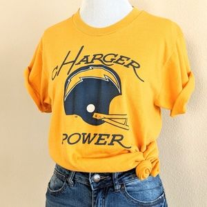 Vintage Chargers Football Fan Graphic Tee